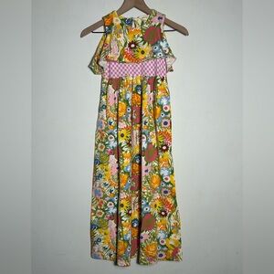Matilda Jane Floral Spring Easter Far Out Long Maxi Dress Size 8 Flower Colorful